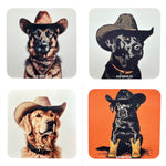 Dog Cowboy Coasters