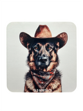Dog Cowboy Coasters