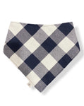 Navy Buffalo Plaid Bandana
