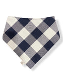 Navy Buffalo Plaid Bandana