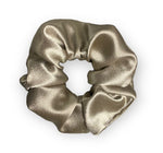 Taupe Satin Scrunchie
