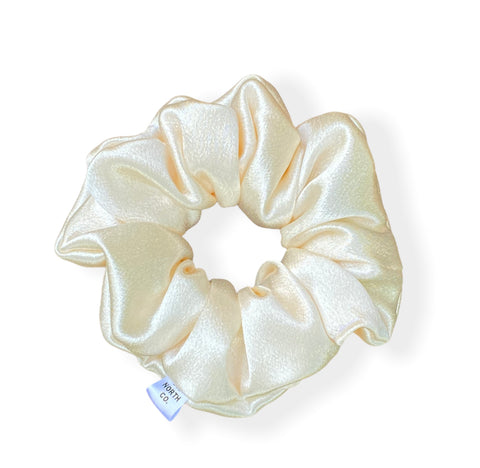 Champagne Satin Scrunchie