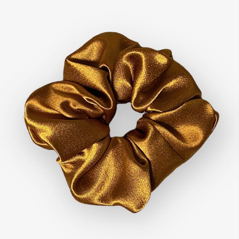 Rust Satin Scrunchie