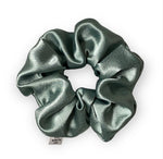 Sage Green Satin Scrunchie