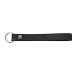 Leather Key Wristlet - Black