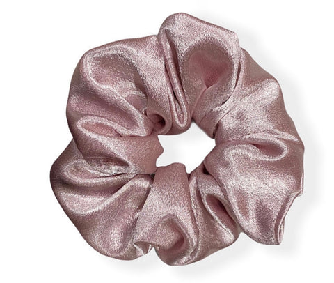 Blush Pink Satin Scrunchie