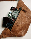 Traveler's Leather Bag - Embossed