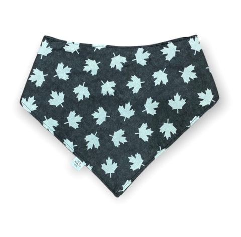 Grey Maple Leaf Bandana