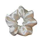White Satin Scrunchie